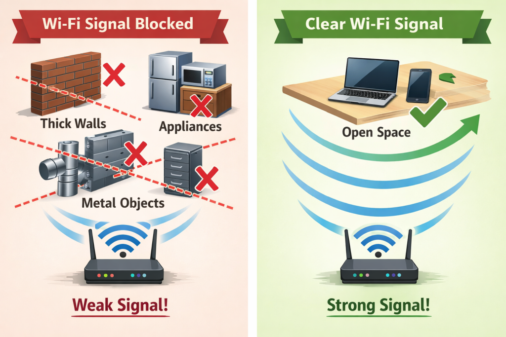 Common obstacles that block WiFi signal and how to avoid interference for better coverage